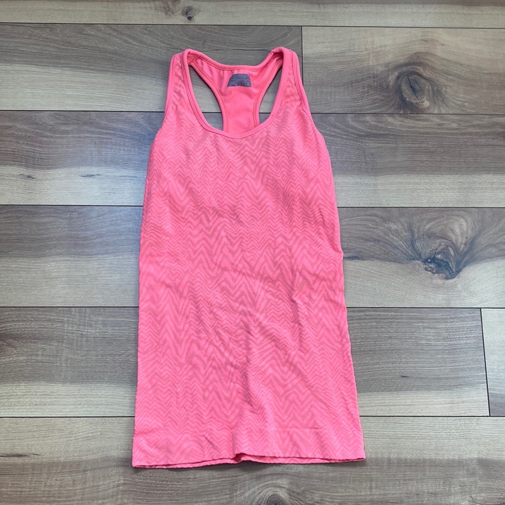 Athleta 10K Seamless Run Coral Pink Tank